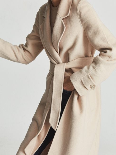 Reiss Brooks Wool Blend Longline Overcoat - REISS