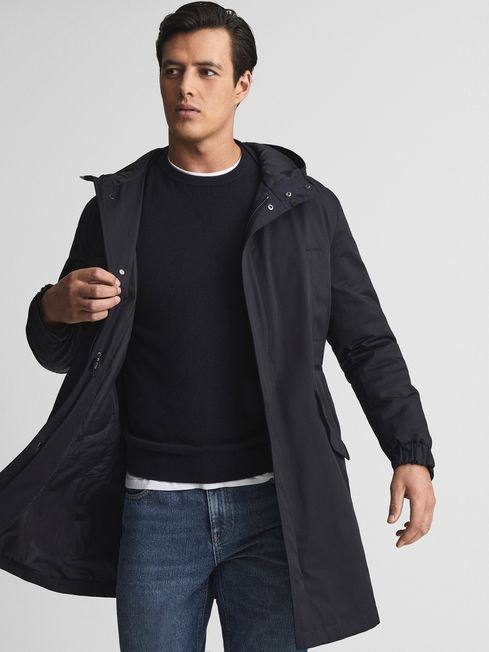 navy lightweight parka