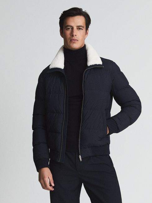 reiss puffer jacket mens