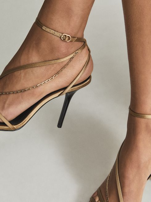 Reiss gold heels