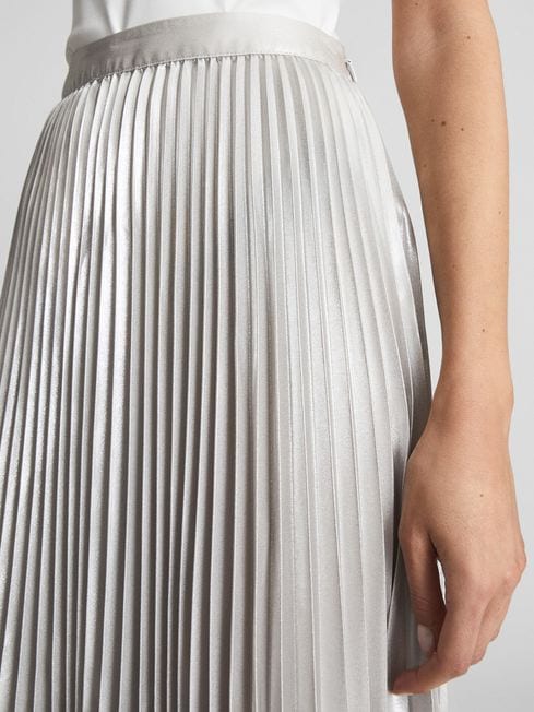 reiss metallic skirt