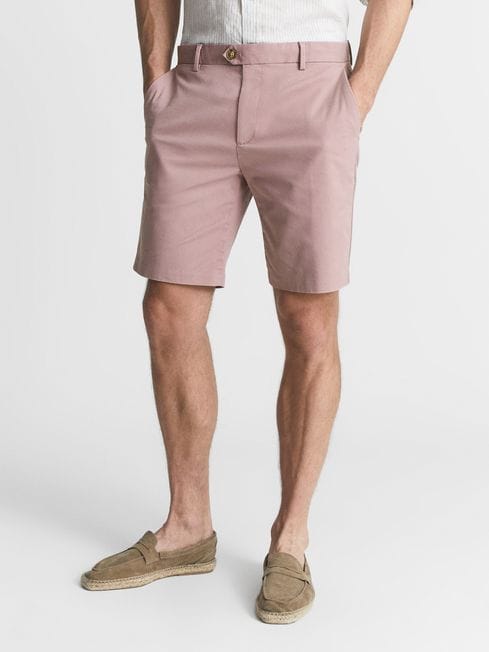 Reiss Dusty Rose Wicket Casual Chino Shorts