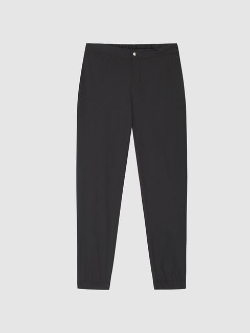 Reiss Black Mead Performance Cuffed Trousers
