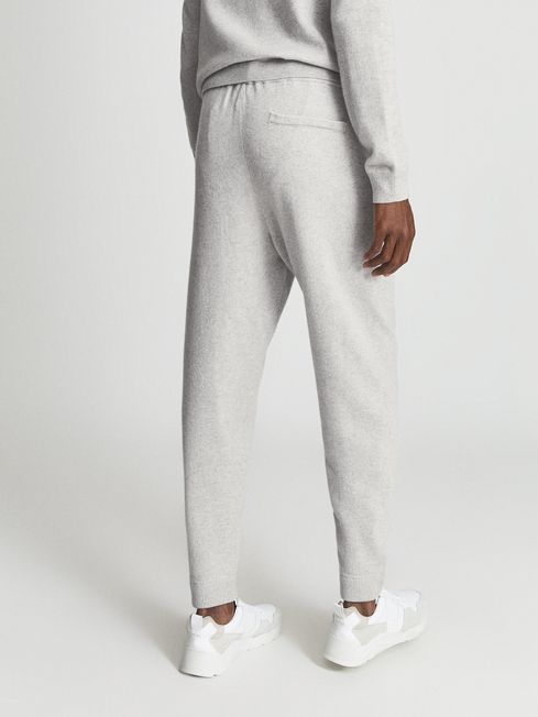 Reiss Soft Grey Manly Cashmere Blend Joggers