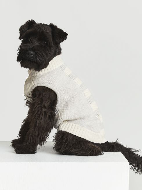 Reiss Grey Alders Knitted Dog Jumper