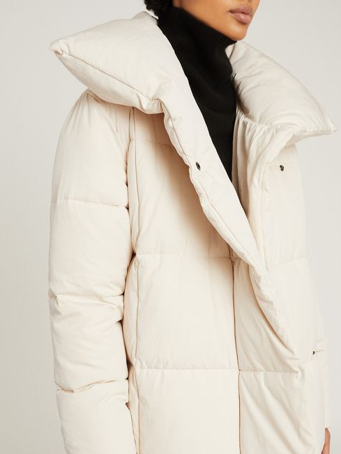 reiss longline puffer jacket