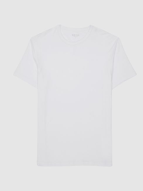 Reiss White Dreamer Short Sleeve Nightwear T-Shirt