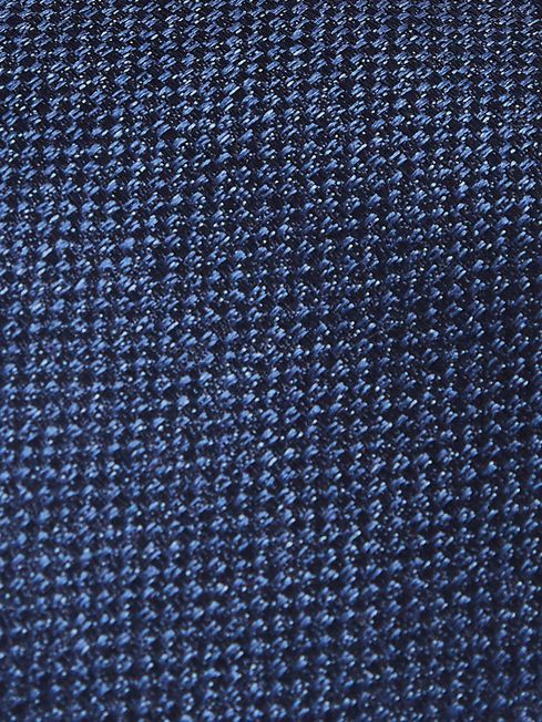 Reiss Dark Blue Ceremony Textured Silk Tie