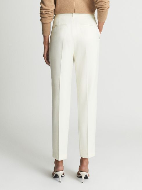 Reiss Cream Ember Slim Fit Tailored Trousers