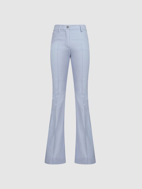 Reiss Ice Blue Florence Regular High Rise Flared Trousers