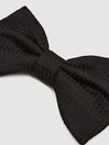 Reiss Black Beak Silk Bow Tie