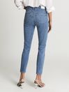 Reiss Pale Blue Hoxton Ankle Paige High Rise Crop Skinny Jeans