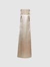 Reiss Silver Lottie Metallic Maxi Dress