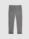 Reiss Grey Landmark Tapered Cashmere Trousers
