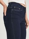 Reiss Indigo Lux Petite Mid Rise Skinny Jeans