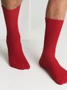 Reiss Red Agar Cashmere Blend Socks