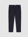 Reiss Navy Hammond Relaxed Fit Five Pocket Trousers