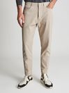 Reiss Stone Hammond Relaxed Fit Five Pocket Trousers