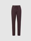 Reiss Burgundy Eve Pull On Formal Joggers