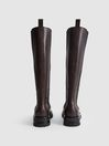 Reiss Chocolate Brown Theaknee Knee High Leather Boots