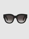 Reiss Black Cleo Monokel Eyewear Acetate Sunglasses