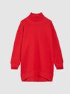 Reiss Red Robyn Junior Jersey Roll Neck Tunic