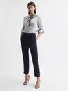 Reiss Navy Hailey Pull-On Trousers