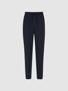 Reiss Navy Hailey Pull-On Trousers