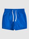 Reiss Bright Blue Wave Plain Drawstring Swim Shorts