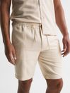 Reiss Stone Payne Casual Linen Shorts