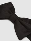 Reiss Black Boyle Grosgrain Silk Bow Tie