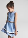 Reiss Blue Elsie Junior Knitted Mini Dress