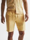 Reiss Lemon Payne Casual Linen Shorts
