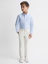 Reiss Soft Blue Greenwich Junior Button-Down Oxford Shirt