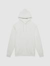 Reiss White Finlay Castore Bonded Jersey Hoodie
