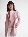 Reiss Pink Kia Senior Wool Blend Coat