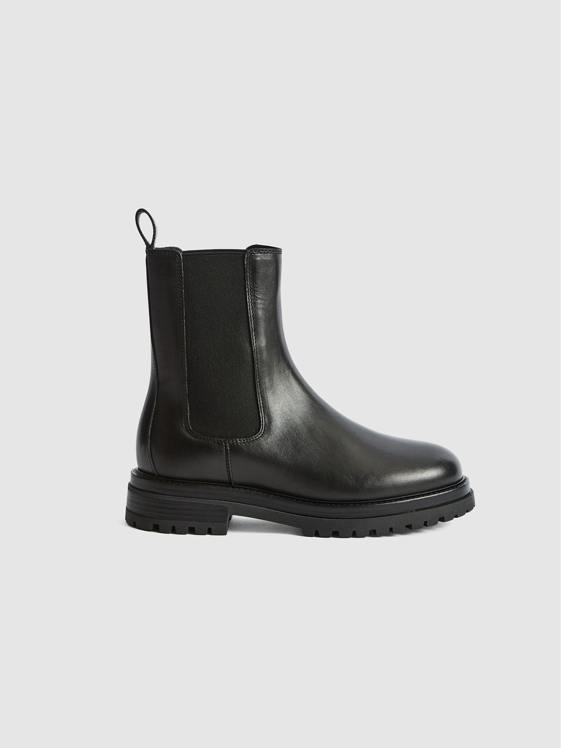 Reiss Thea Leather Chelsea Boots | REISS USA