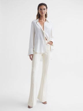 Women's Cream Trousers | Cream Tailored 
