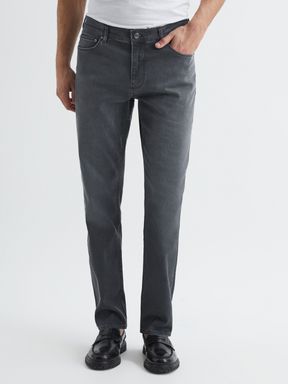 Grey Reiss Robin Slim Fit Jeans