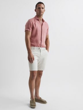 Chalk Reiss Wicket Casual Chino Shorts
