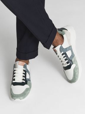 Forest Dill Reiss Shelton Leather Trainers