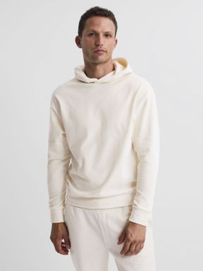 Off White Reiss Luis Jersey Cord Hoodie