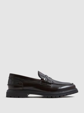 Bordeaux Reiss Cambridge Casual Leather Loafers