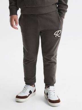 Olive Reiss Toby Garment Dyed Logo Joggers