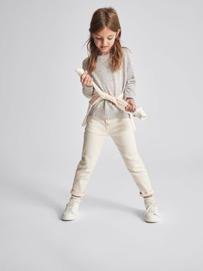 Grey Marl Reiss Bria Junior Wool Cashmere Blend Jumper