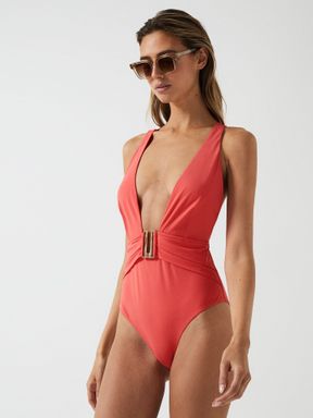 Coral Reiss Isabel Plunge Swimsuit
