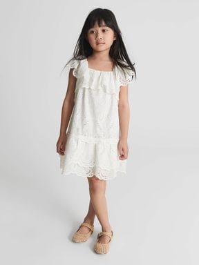 Ivory Reiss Sia Jr Junior Lace Mini Dress