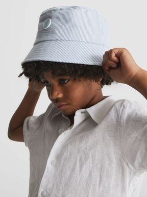 Blue/White Reiss Anderson Bucket Hat
