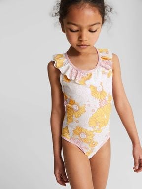 Coral Reiss Patsy Junior Ruffle Print Swimsuit