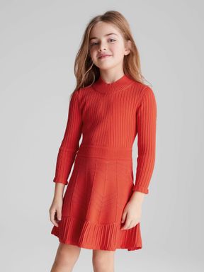 Pink Reiss Jodie Junior Relaxed Knitted Dress